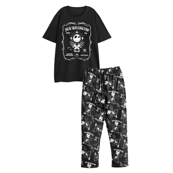 The Nightmare Before Christmas Herr Jack Skellington Kortärmad Black/White M