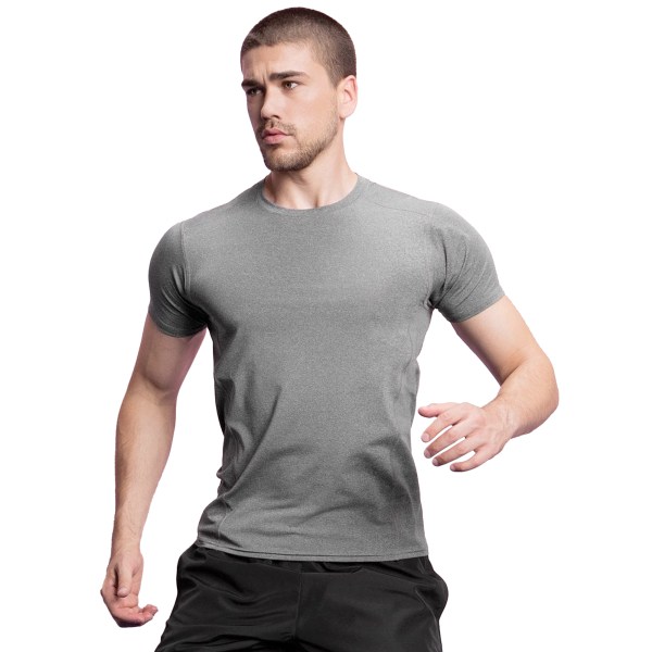 Gamegear Mens Compact Stretch Performance T-shirt S Grå Melang Grey Melange S