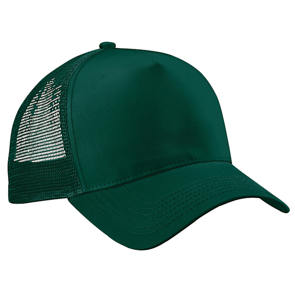 Beechfield Herr Halv Mesh Trucker Cap / Huvudbonad (2-pack) På Bottle Green/Bottle Green One Size