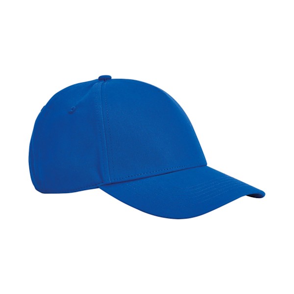 Beechfield Classic Organic Cotton Panelled Cap One Size Bright Bright Royal Blue One Size