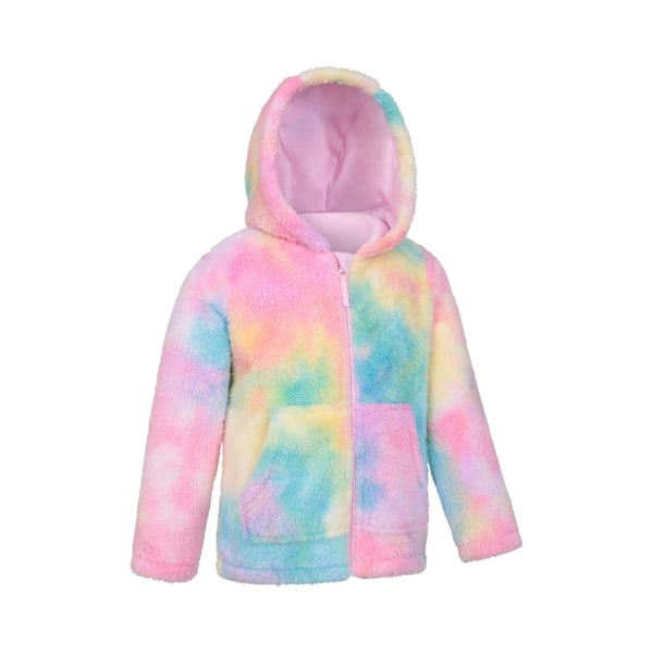 Mountain Warehouse Barn/Kids Mysig Regnbågshuvtröja med Full Zip Bright Pink 11-12 Years