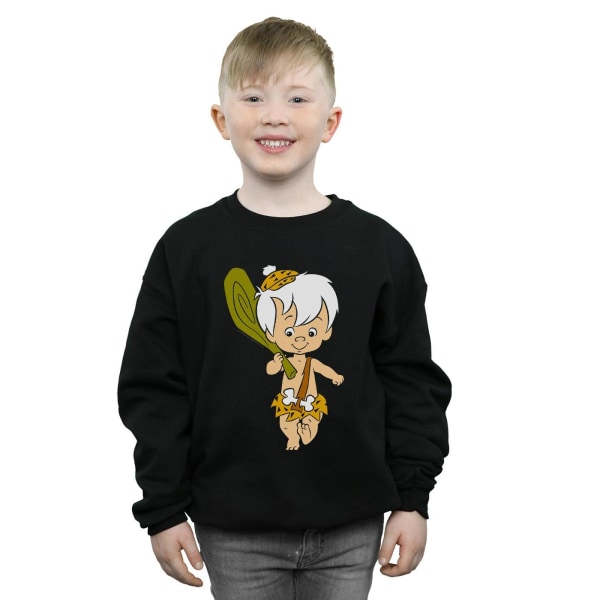 The Flintstones Boys Bamm Bamm Classic Pose Sweatshirt 7-8 År Black 7-8 Years