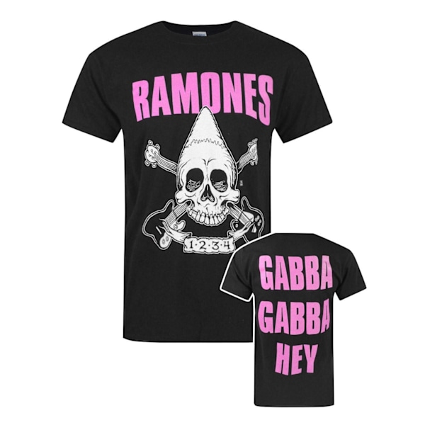 Ramones Officiell Pinhead Skull T-shirt M Svart Black M