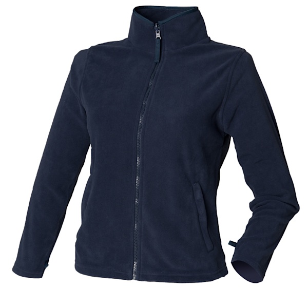 Henbury Damjacka i Microfleece för Dam/Kvinna, Anti-Nopp, L, Marinblå Navy L