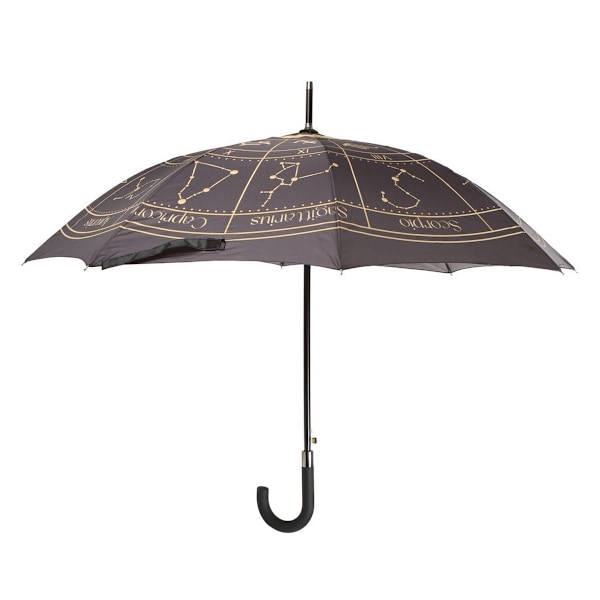 Något Annorlunda Astrologi Hjul Pinne Paraply En Storlek Bla Black/Gold One Size