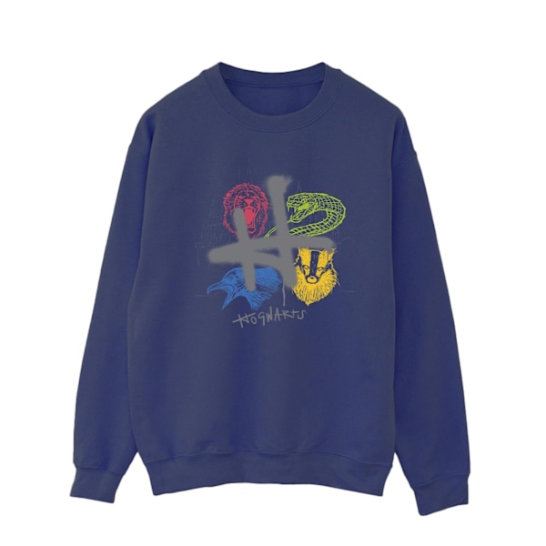 Harry Potter Herr Emblems H Spray Sweatshirt XXL Marinblå Navy Blue XXL