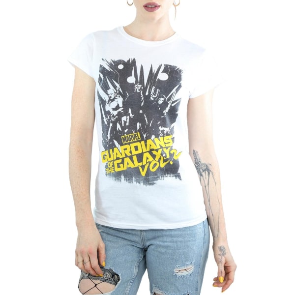 Marvel Womens/Ladies Guardians Of The Galaxy Comic Cotton T-Shi White L