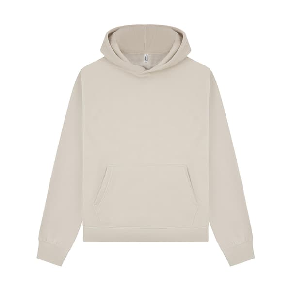 Casual Classics Unisex Vuxen Premium Kammad Bomull Oversized Hoodie Stone L