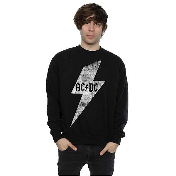 AC/DC Herr Blixt Bult Bomullströja XXL Svart Black XXL