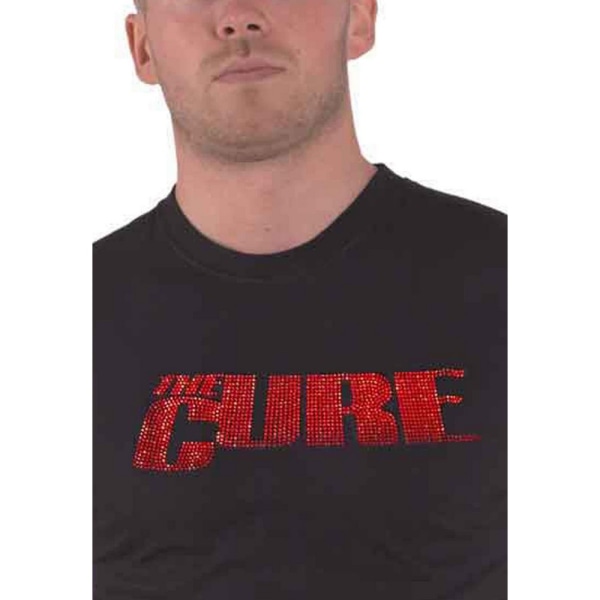 The Cure Unisex Vuxen Prydd Logotyp T-shirt M Svart Black M