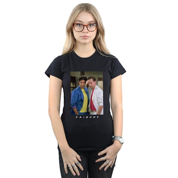 Friends Dam/Damer Ross Och Chandler College Bomull T-shirt Black S