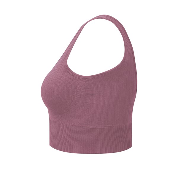 TriDri Dam/Kvinnor Multisport Ribbad Sömlös 3D BH XS Mauve Mauve XS