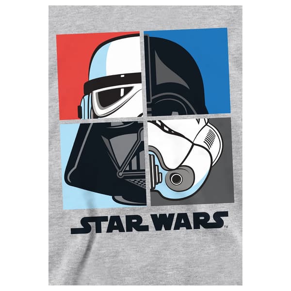 Star Wars Barn/Barn Darth Vader & Stormtrooper Squares Tröja Athletic Heather 5-6 Years