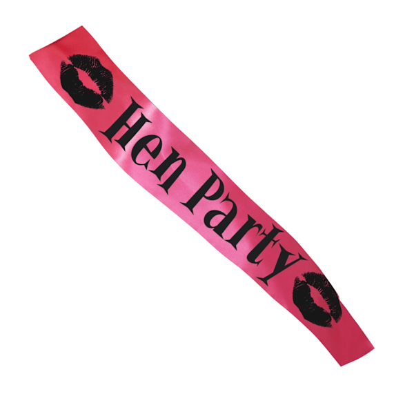 Smiffys Dam/Kvinnor Läppar Möhippa Fest Skärp One Size Rosa/S Pink/Black One Size