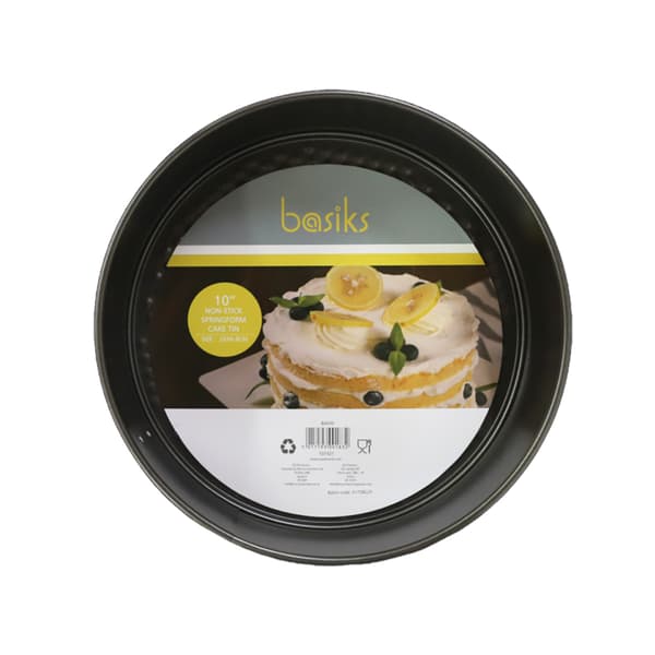 Basiks Non-Stick Springform Bakform 9in Svart Black 9in
