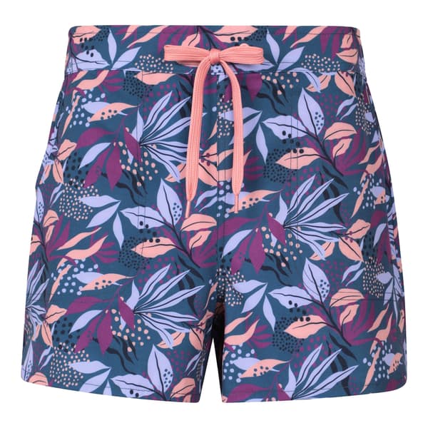 Mountain Warehouse Stretch Mönstrade Boardshorts för Dam Purple 16 UK