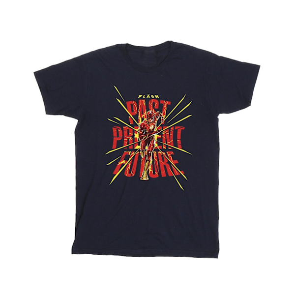 DC Comics Girls The Flash Past Present Future Bomull T-shirt 12 Navy Blue 12-13 Years