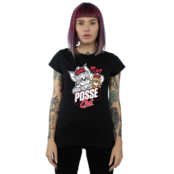 Tom And Jerry Dam/Dam Posse Cat Bomull T-shirt S Svart Black S