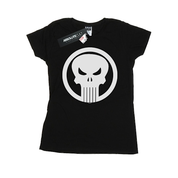 Marvel Dam/Kvinnor The Punisher Skull Circle Bomull T-Shirt L Black L