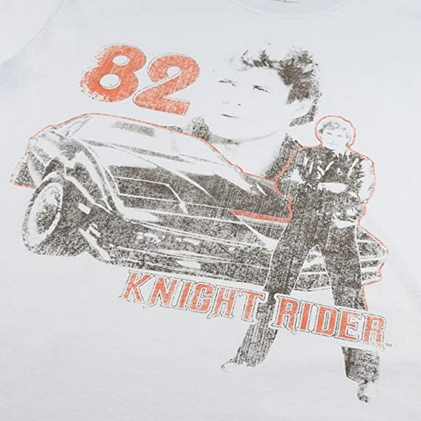 Knight Rider Herr 82 Bomull T-shirt L Ljusblå Light Blue L