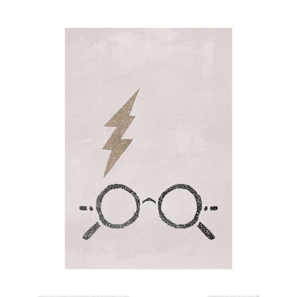 Harry Potter The Boy Who Lived Pappersutskrift 80cm x 60cm Grå Grey 80cm x 60cm