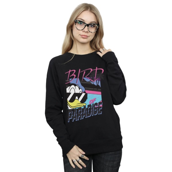 Disney Dam/Kvinnor Kalle Anka Paradise Sweatshirt XL Black XL