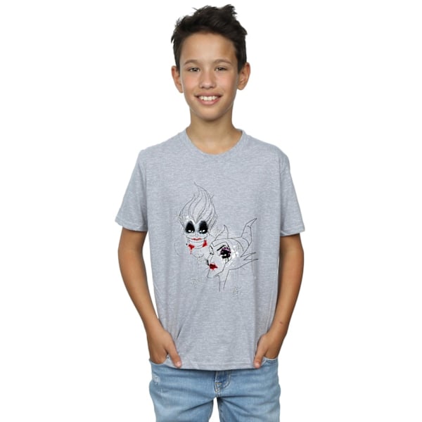 Disney Boys Villains Wicked Women T-shirt 12-13 år Sports Grå Sports Grey 12-13 Years