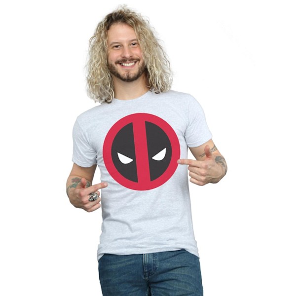 Marvel Deadpool T-shirt med stor ren logotyp, L, Sports Grey Sports Grey L