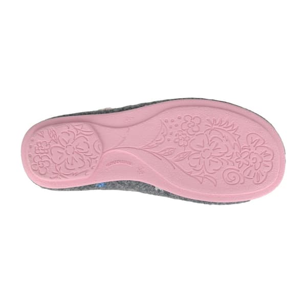 Sleepers Sara Blommig Toffel för dam, Grå, UK 6 Grey 6 UK