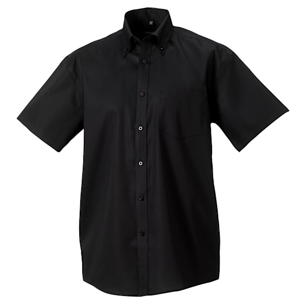 Russell Collection Herr Kortärmad Ultimate Non-Iron Skjorta 17 Black 17inch