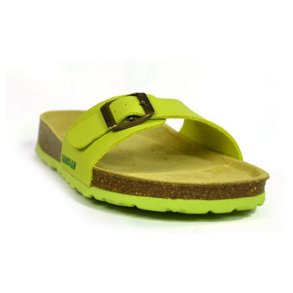 Sanosan Dam/Dam Malaga Sano Sandaler 7 UK Lime/Brun Lime/Brown 7 UK