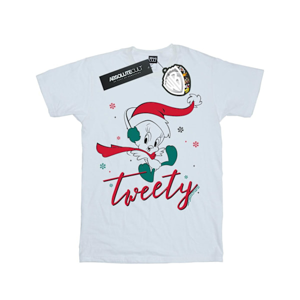 Looney Tunes Dam/Damer Tweety Pie Jul Bomull Pojkvän White 4XL