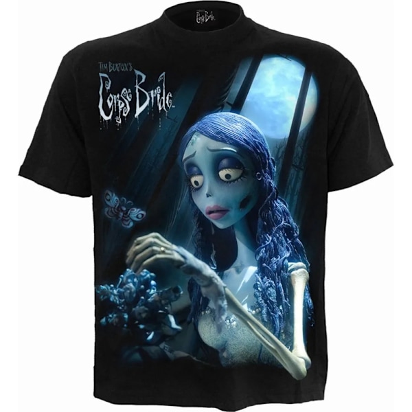 Corpse Bride Unisex Vuxen Glow In The Dark T-Shirt L Svart Black L