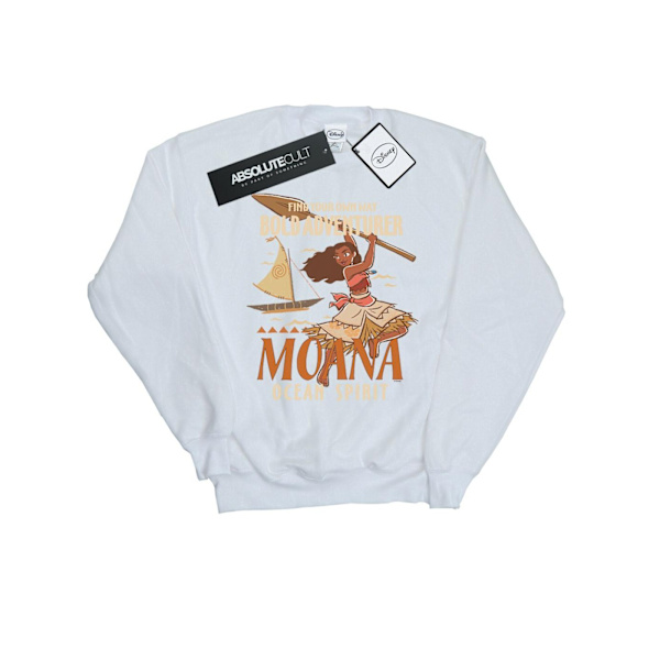 Disney Girls Moana Hitta Din Egen Väg Sweatshirt 9-11 År Vit White 9-11 Years