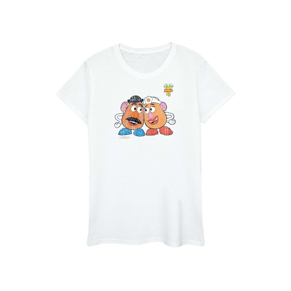 Disney Dam/Kvinnor Toy Story 4 Mr And Mrs Potato Head Bomull White XXL