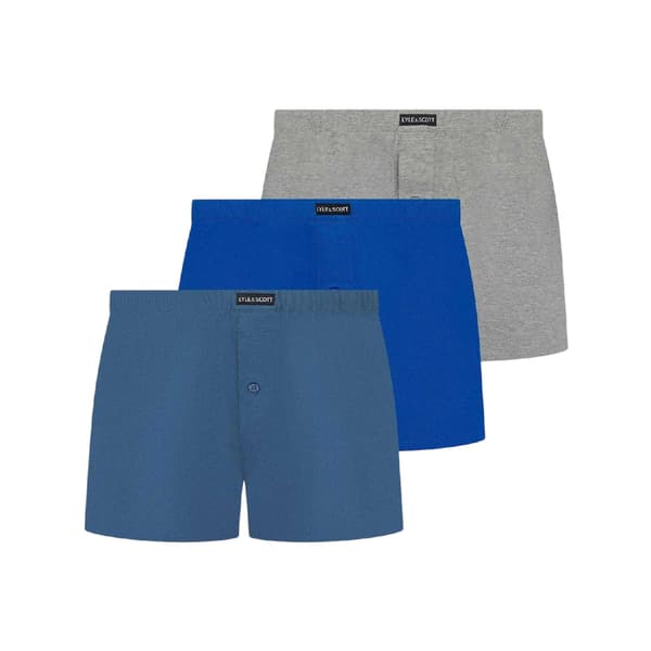 Lyle & Scott Herr Temi Jersey Loose Boxershorts (3-pack) S Blue/Multicoloured S