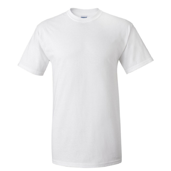 Gildan Mens Ultra Cotton Kortärmad T-shirt XL Vit White XL