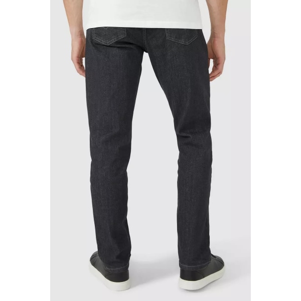Maine Straight Jeans för män 34R Svart Black 34R