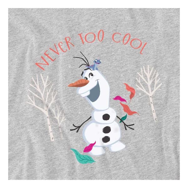 Frozen Barn/Barn Never Too Cool Olaf Sweatshirt 5-6 År Athletic Heather 5-6 Years