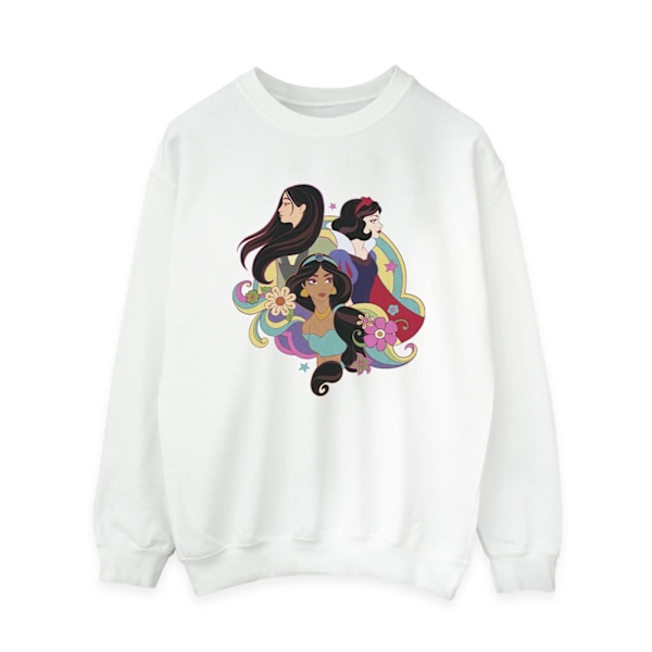 Disney Dam/Damer Princess Mulan Jasmine Snövit Sweatshirt White M