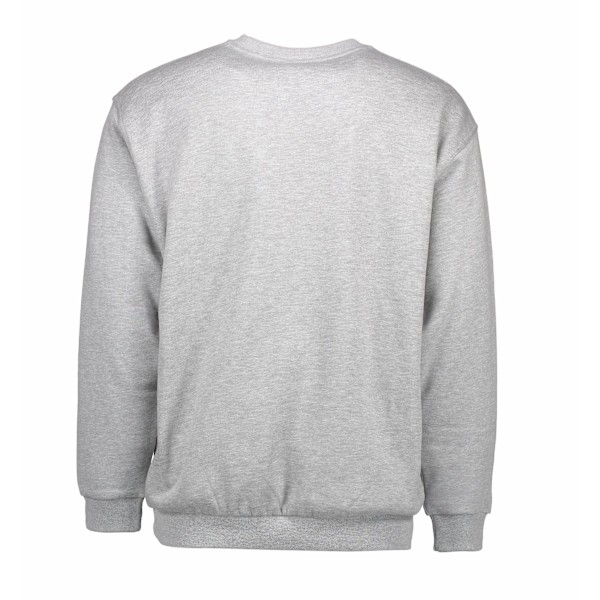 ID Unisex Klassisk Lös Passform Rundhalsad Sweatshirt L Grå me Grey melange L