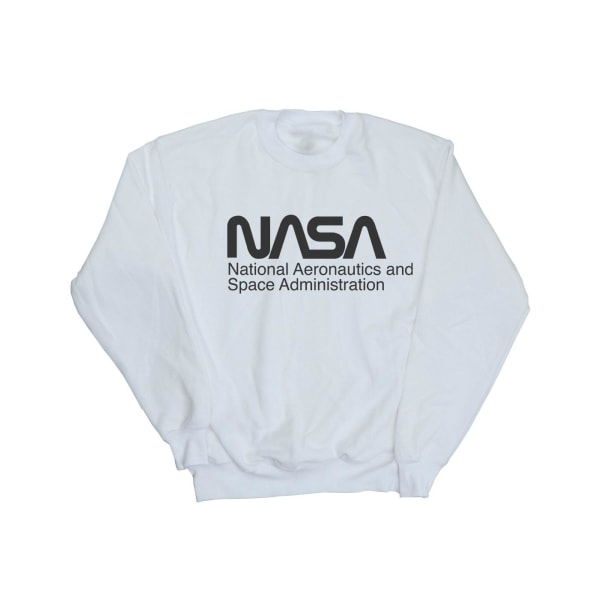 NASA Boys Logo One Tone Sweatshirt 9-11 år Vit White 9-11 Years