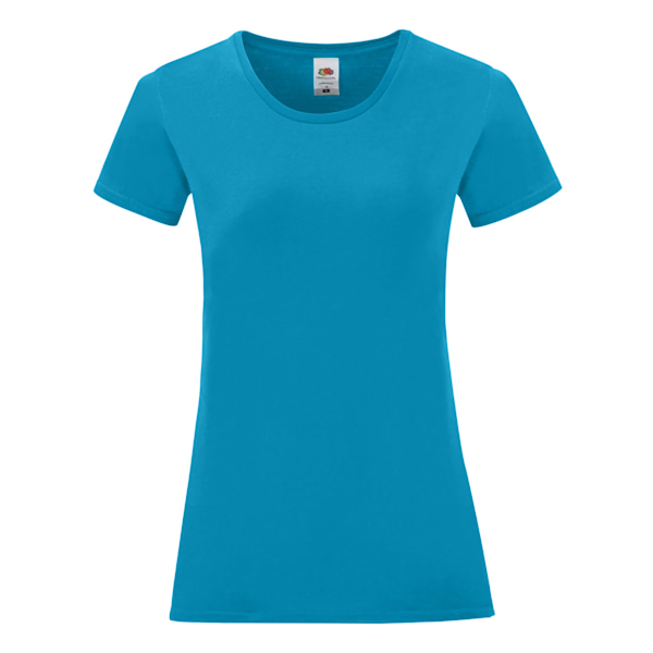 Fruit Of The Loom Dam/Damer Iconic T-Shirt M Azure Azure M