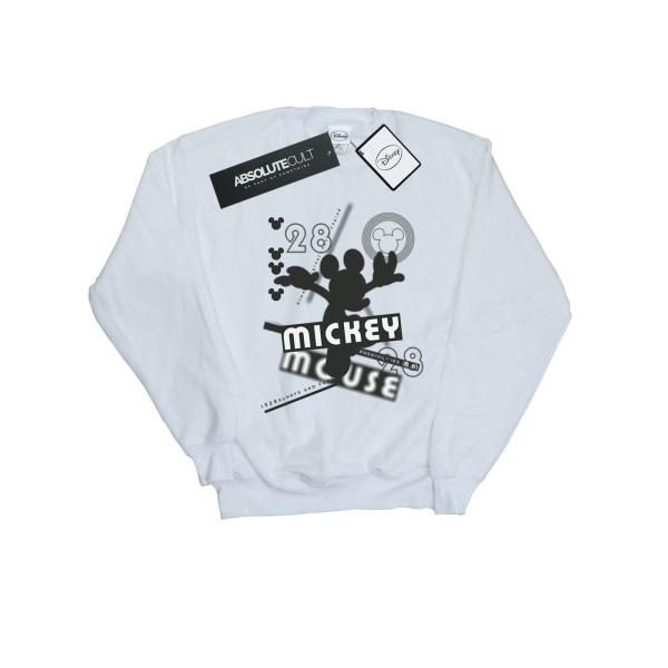 Disney Mickey Mouse Dam/Dam Sweatshirt Alltid och för alltid White XL