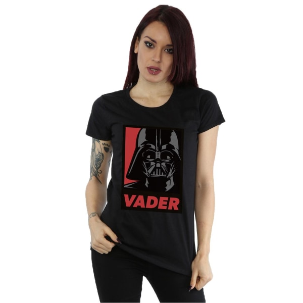 Star Wars Dam/Dam Vader Poster Bomull T-shirt S Svart Black S