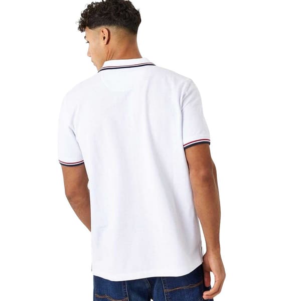 Jack Wills Herr Edgeware Tipped Pikétröja M Vit White M