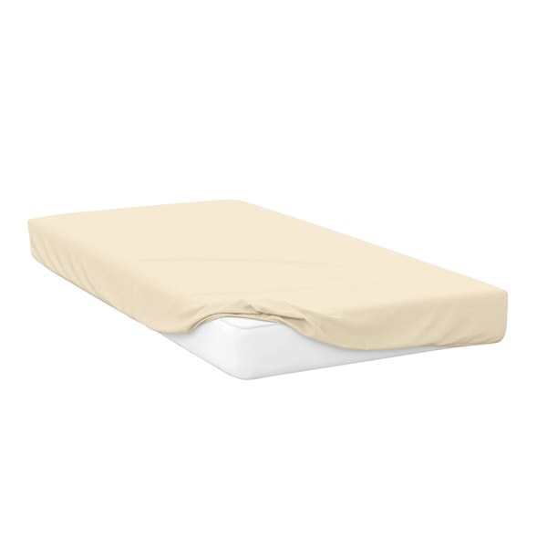 Belledorm Jersey Bomull Lakan Lång Enkel Elfenben Ivory Long Single