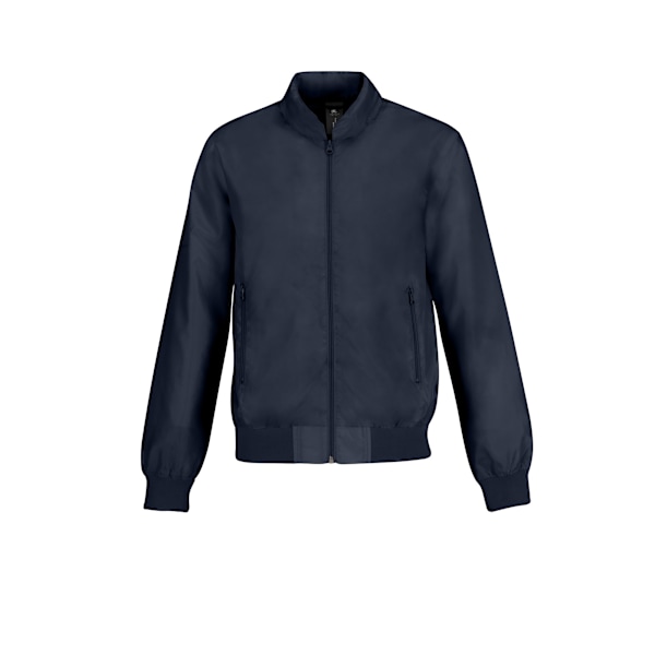 B&C Herr Trooper Lättvikts Bomberjacka med Huva L Marinblå/ Neon Navy/ Neon Green L