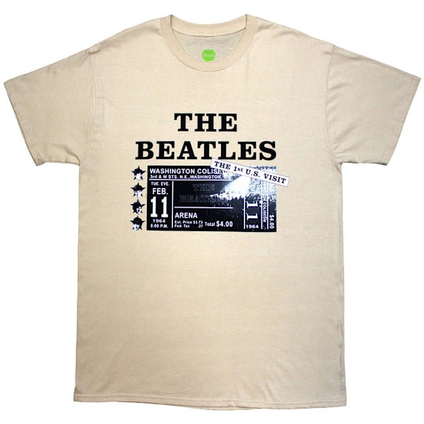 The Beatles Unisex Vuxen Washington Coliseum 64 Promo & Setlist Sand XL