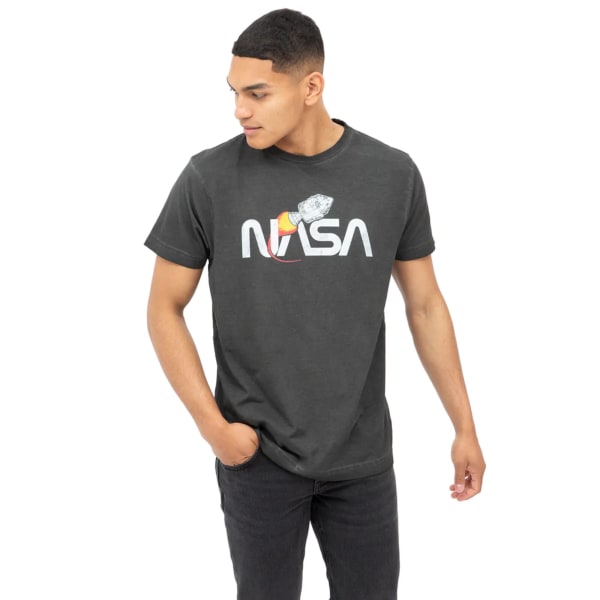 NASA Rocket T-shirt för män M Vintage Svart Vintage Black M